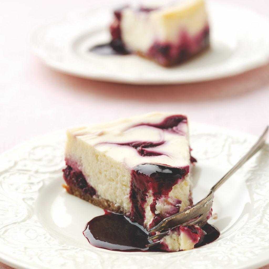 Lime and Blackcurrant Cheesecake Recipe