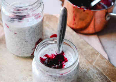 Chia & Apple Bircher With Blackcurrant Compote